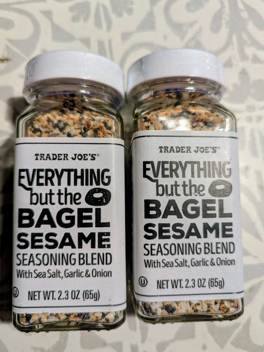 Trader Joe's Everything But The Bagel Sesame Seasoning Blend 2.3oz-65g 2 jars